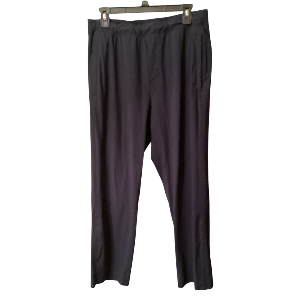 Lululemon Lab Mens Technical Trousers Navy Blue Reflective Commuter Pants 32/29